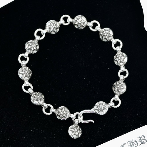 Chrome Hearts Six-Point Star Bead Bracelet 크롬하츠 육망성 라운드 비즈 팔찌