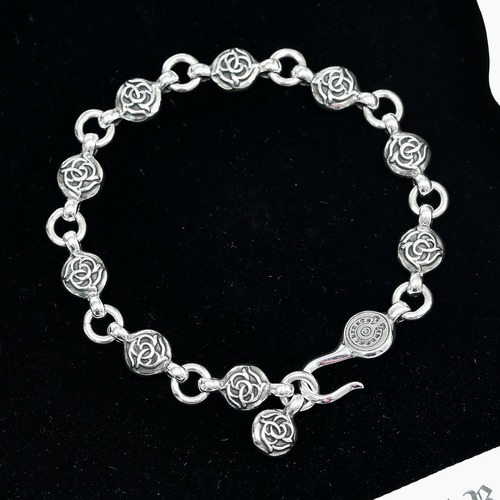 Chrome Hearts Floral Round Bead Bracelet 크롬하츠 플로럴 원형 비즈 팔찌