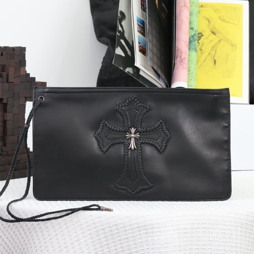 Chrome Hearts Cross Leather Clutch 크롬하츠 십자가 레더 클러치