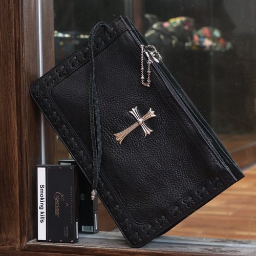 Chrome Hearts Large Cross Woven Wrist Clutch 크롬하츠 라지 크로스 위빙 손목 클러치