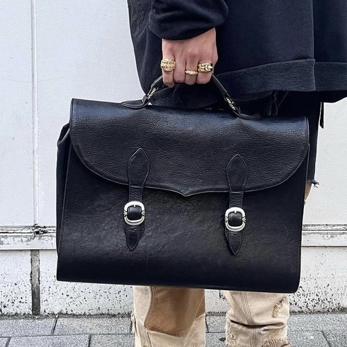 Chrome Hearts Double Buckle Briefcase 크롬하츠 더블 버클 브리프케이스