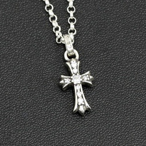 Chrome Hearts Mini Cross Single Diamond Pendant 크롬하츠 미니 십자 싱글 다이아 펜던트