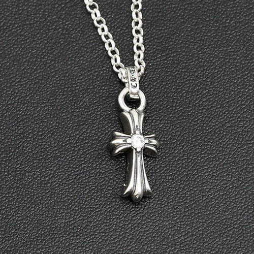 Chrome Hearts Mini Single Diamond Cross Pendant 크롬하츠 미니 싱글 다이아 크로스 펜던트