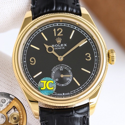 Rolex Cellini 1908 Automatic Dress Watch 롤렉스 셀리니 1908 오토매틱 드레스 워치 39mm 블랙/화이트
