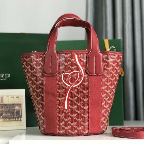 GOYARD Belharra Mini Bucket Bag 고야드 벨하라 미니 버킷백 레드