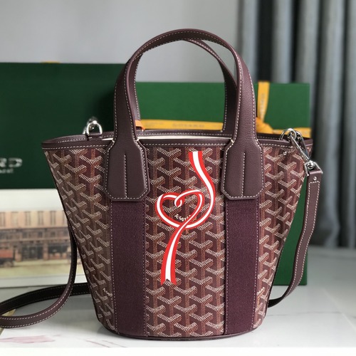 GOYARD Belharra Mini Bucket Bag 고야드 벨하라 미니 버킷백 버건디