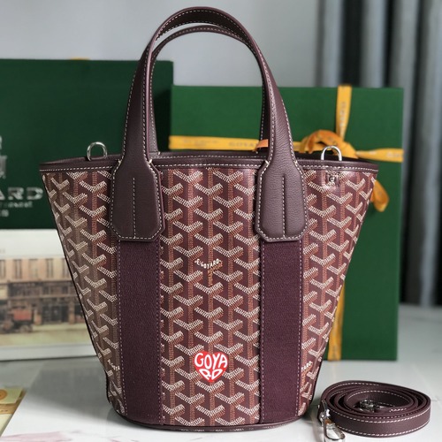 GOYARD Belharra Mini Bucket Bag 고야드 벨하라 미니 버킷백 버건디 하트P