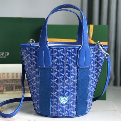 GOYARD Belharra Mini Bucket Bag 고야드 벨하라 미니 버킷백 블루 하트P
