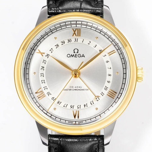 Omega De Ville Prestige Co-Axial 오메가 드 빌 프레스티지 코-액시얼 오토매틱 포인터 데이트 화이트골드/그린