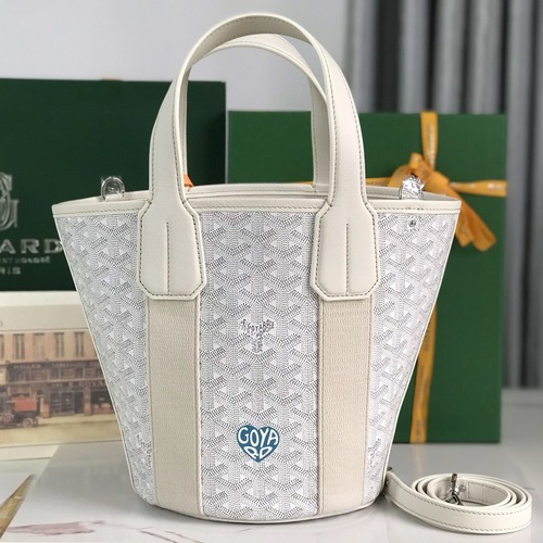 GOYARD Belharra Mini Bucket Bag 고야드 벨하라 미니 버킷백 화이트 하트P