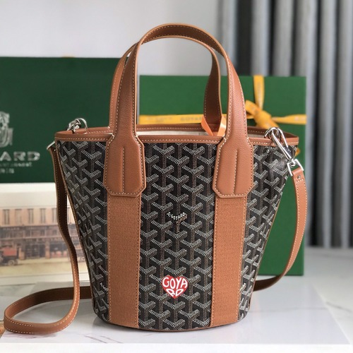 GOYARD Belharra Mini Bucket Bag 고야드 벨하라 미니 버킷백 브라운 하트P