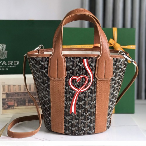 GOYARD Belharra Mini Bucket Bag 고야드 벨하라 미니 버킷백 브라운