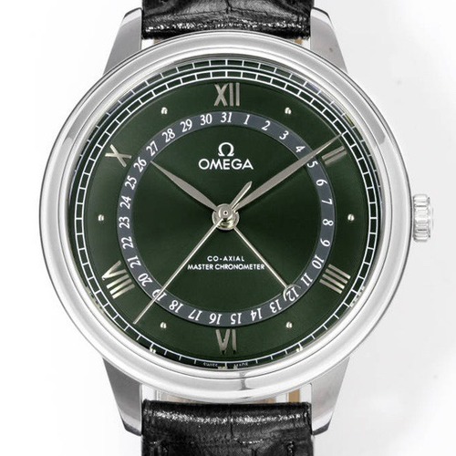 Omega De Ville Prestige Co-Axial 오메가 드 빌 프레스티지 코-액시얼 오토매틱 포인터 데이트 실버그린/블랙