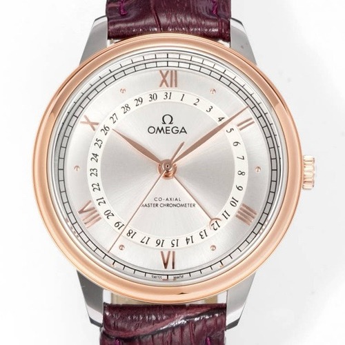 Omega De Ville Prestige Co-Axial 오메가 드 빌 프레스티지 코-액시얼 오토매틱 포인터 데이트 골드화이트