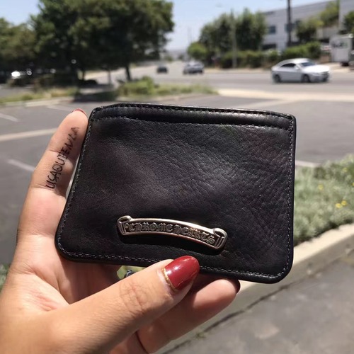 Chrome Hearts S925 Silver Small Leather Coin Pouch 크롬하츠 S925 실버 스몰 가죽 코인 파우치