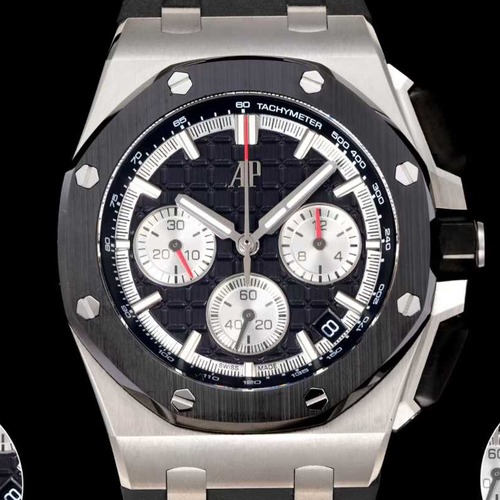 Audemars Piguet Royal Oak Offshore Chronograph 43mm Titanium 오데마 피게 로열 오크 오프쇼어 크로노그래프 43mm 티타늄 블랙다이얼