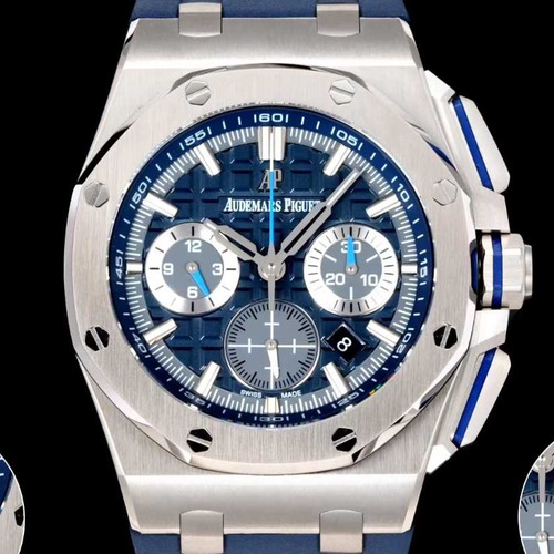 Audemars Piguet Royal Oak Offshore Chronograph 43mm Titanium 오데마 피게 로열 오크 오프쇼어 크로노그래프 43mm 티타늄 블루다이얼