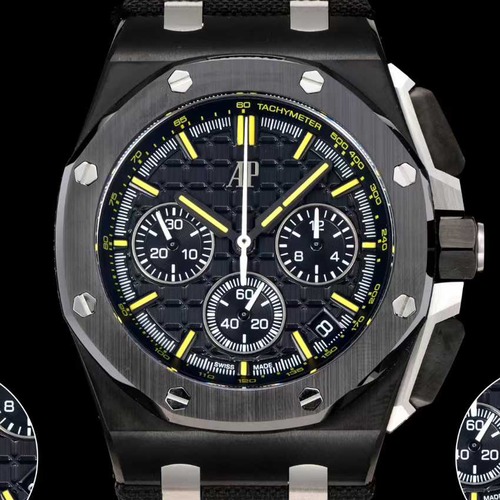 Audemars Piguet Royal Oak Offshore Chronograph 43mm Titanium 오데마 피게 로열 오크 오프쇼어 크로노그래프 43mm 티타늄 올블랙다이얼