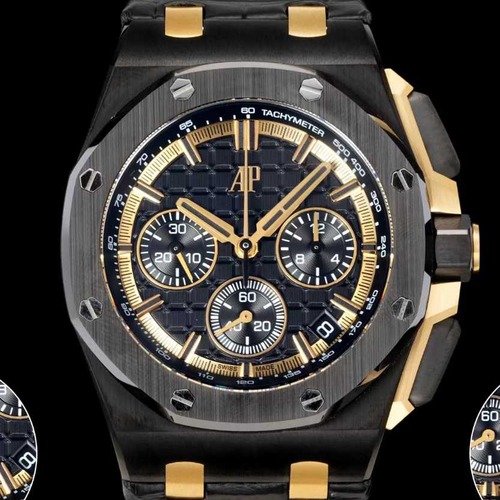 Audemars Piguet Royal Oak Offshore Chronograph 43mm Titanium 오데마 피게 로열 오크 오프쇼어 크로노그래프 43mm 티타늄 블랙골드다이얼
