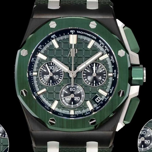 Audemars Piguet Royal Oak Offshore Chronograph 43mm Titanium 오데마 피게 로열 오크 오프쇼어 크로노그래프 43mm 티타늄 다크그린다이얼