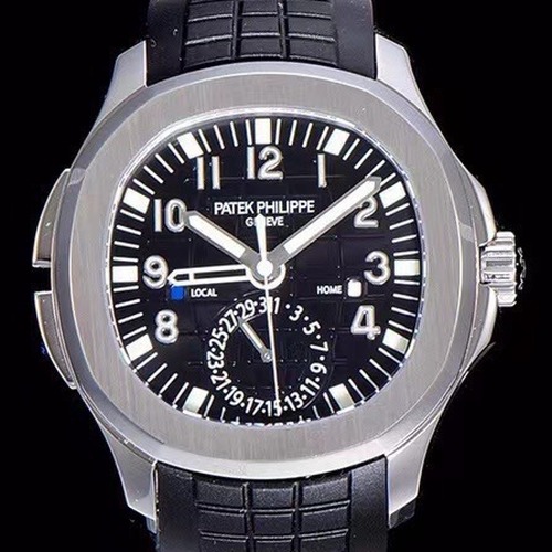 Patek Philippe Aquanaut  파텍 필립 아쿠아넛 트래블 타임 크로노그래프 5164A 블랙다이얼