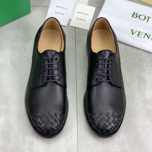 Bottega Veneta Intrecciato Leather Derby Shoes 보테가 베네타 인트레치아토 레더 더비 구두 블랙
