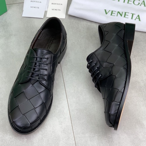 Bottega Veneta Intrecciato Full Leather Derby Shoes 보테가 베네타 인트레치아토 풀 레더 더비 구두 블랙