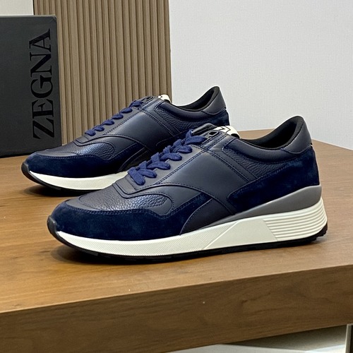 ZEGNA Triple Stitch Monte 제냐 트리플 스티치 몬테 남성 스니커즈 네이비