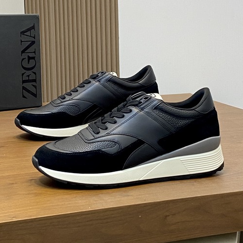 ZEGNA Triple Stitch Monte 제냐 트리플 스티치 몬테 남성 스니커즈 블랙