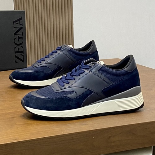 ZEGNA Triple Stitch Monte 제냐 2026 트리플 스티치 몬테 남성 스니커즈 네이비