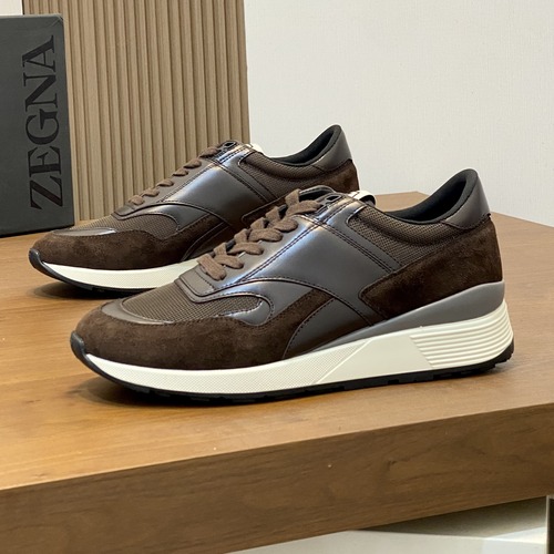 ZEGNA Triple Stitch Monte 제냐 2026 트리플 스티치 몬테 남성 스니커즈 브라운