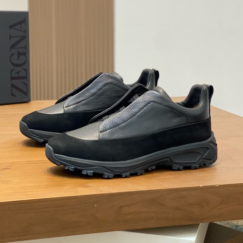 ZEGNA Triple Stitch™ Monte Low Sneakers 제냐 2016 트리플 스티치 몬테 로우탑 캐주얼 스니커즈 블랙