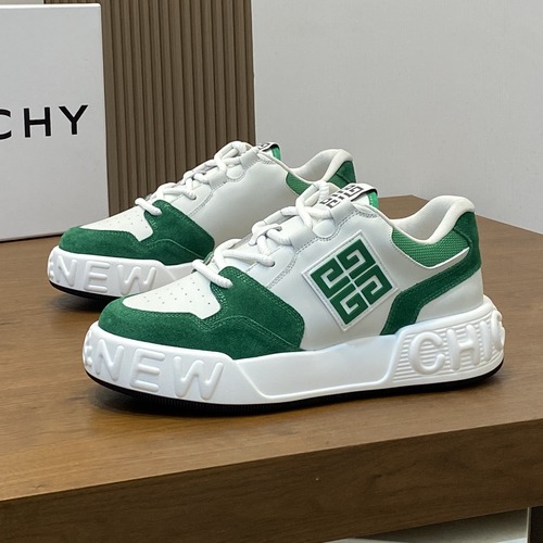 GIVENCHY Men’s Logo Mesh Leather Sneakers 지방시 남성 로고 메쉬 가죽 스니커즈 그린