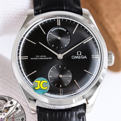 OMEGA De Ville Manual Winding  오메가 드 빌 수동 기계식 크로노그래프 40mm 은장 화이트/블랙 다이얼