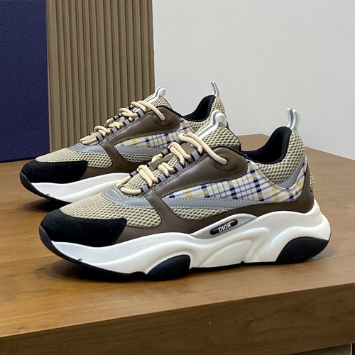 Dior B22 Sneakers 디올 B22 남성 스니커즈 체크 브라운