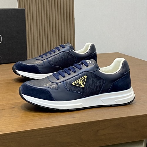 Prada Milano Panel Sneakers 프라다 밀라노 남성 패널 스니커즈 네이비