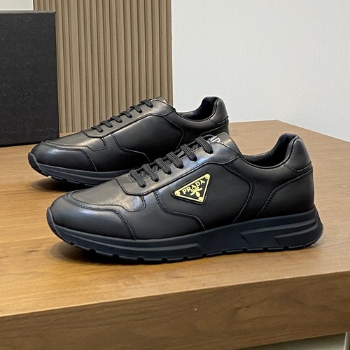 Prada Milano Panel Sneakers 프라다 밀라노 남성 패널 스니커즈 블랙
