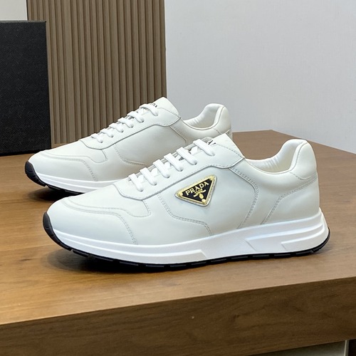 Prada Milano Panel Sneakers 프라다 밀라노 남성 패널 스니커즈 그레이&화이트