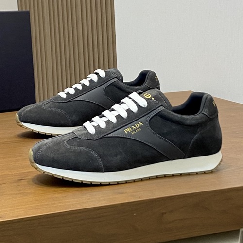 Prada Milano Men’s Casual Sneakers 프라다 밀라노 남성 캐주얼 그레이 스니커즈 (로우컷 스포츠 스니커즈)