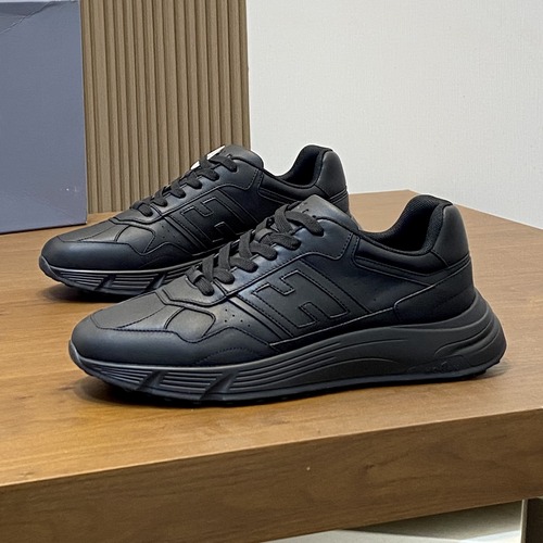 HOGAN H Patch Men’s Sneakers 호간 H 패치 남성 캐주얼 스니커즈 (Hyperlight 시리즈) 올블랙