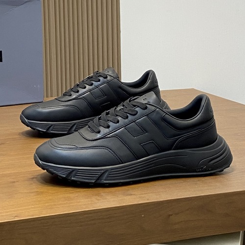 HOGAN H Patch Men’s Sneakers 호간 H 패치 남성 캐주얼 스니커즈 (Hyperlight 시리즈) 올블랙 