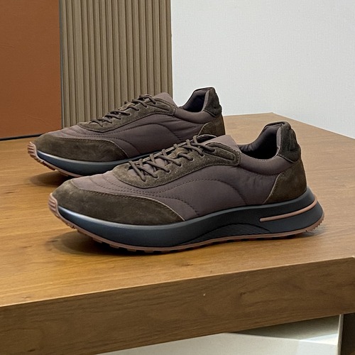 Loro Piana Men’s Casual Sneakers 로로피아나 남성 캐주얼 스니커즈 (로우컷 데일리 슈즈) 브라운