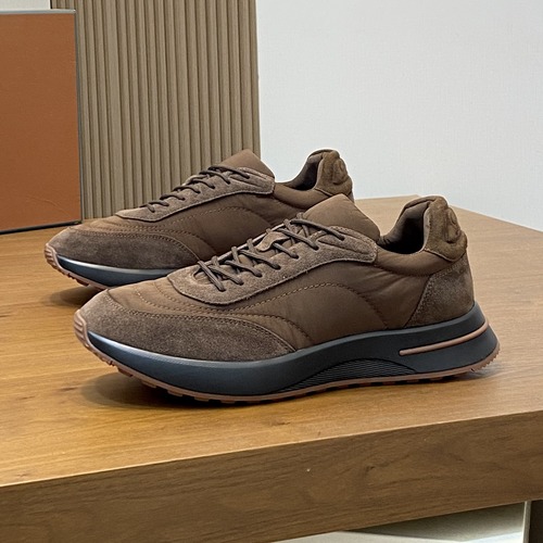 Loro Piana Men’s Casual Sneakers 로로피아나 남성 캐주얼 스니커즈 (로우컷 데일리 슈즈) 올브라운