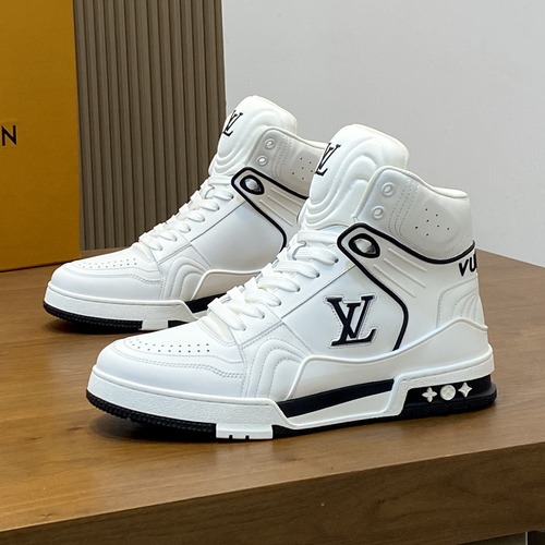 Louis Vuitton Rivoli High-Top Sneakers 루이비통 리볼리 하이탑 스니커즈 (남성) 화이트