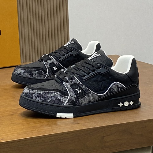 Louis Vuitton LV Trainer Low Sneaker 루이비통 LV 트레이너 로우 블랙 그레이 남성 스니커즈