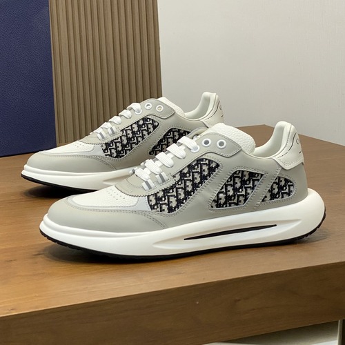 Dior 디올 B27 블루 로우탑 남성 스니커즈 그레이