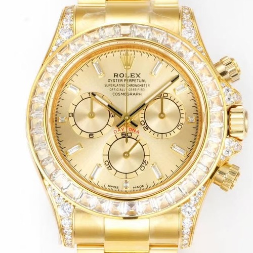 Rolex Cosmograph Daytona Diamond Bezel 4131 Automatic Watch 롤렉스 코스모그래프 데이토나 다이아몬드 골드베젤 4131 오토매틱