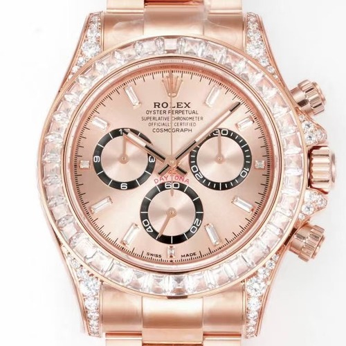 Rolex Cosmograph Daytona Diamond Bezel 4131 Automatic Watch 롤렉스 코스모그래프 데이토나 다이아몬드 브론즈베젤 4131 오토매틱 