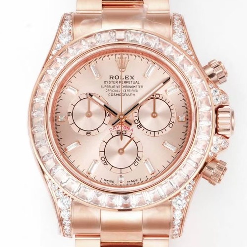 Rolex Cosmograph Daytona Diamond Bezel 4131 Automatic Watch 롤렉스 코스모그래프 데이토나 다이아몬드 브론즈베젤 4131 오토매틱