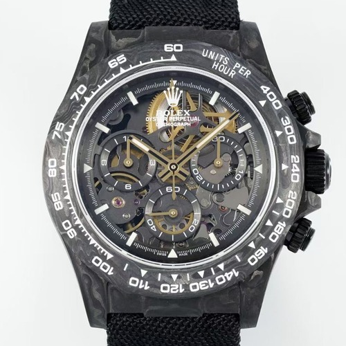 Rolex Daytona DIW Carbon Fiber Skeleton Automatic Chronograph 4130 롤렉스 데이토나 DIW 카본 파이버 스켈레톤 오토매틱 골드크로노그래프 4130